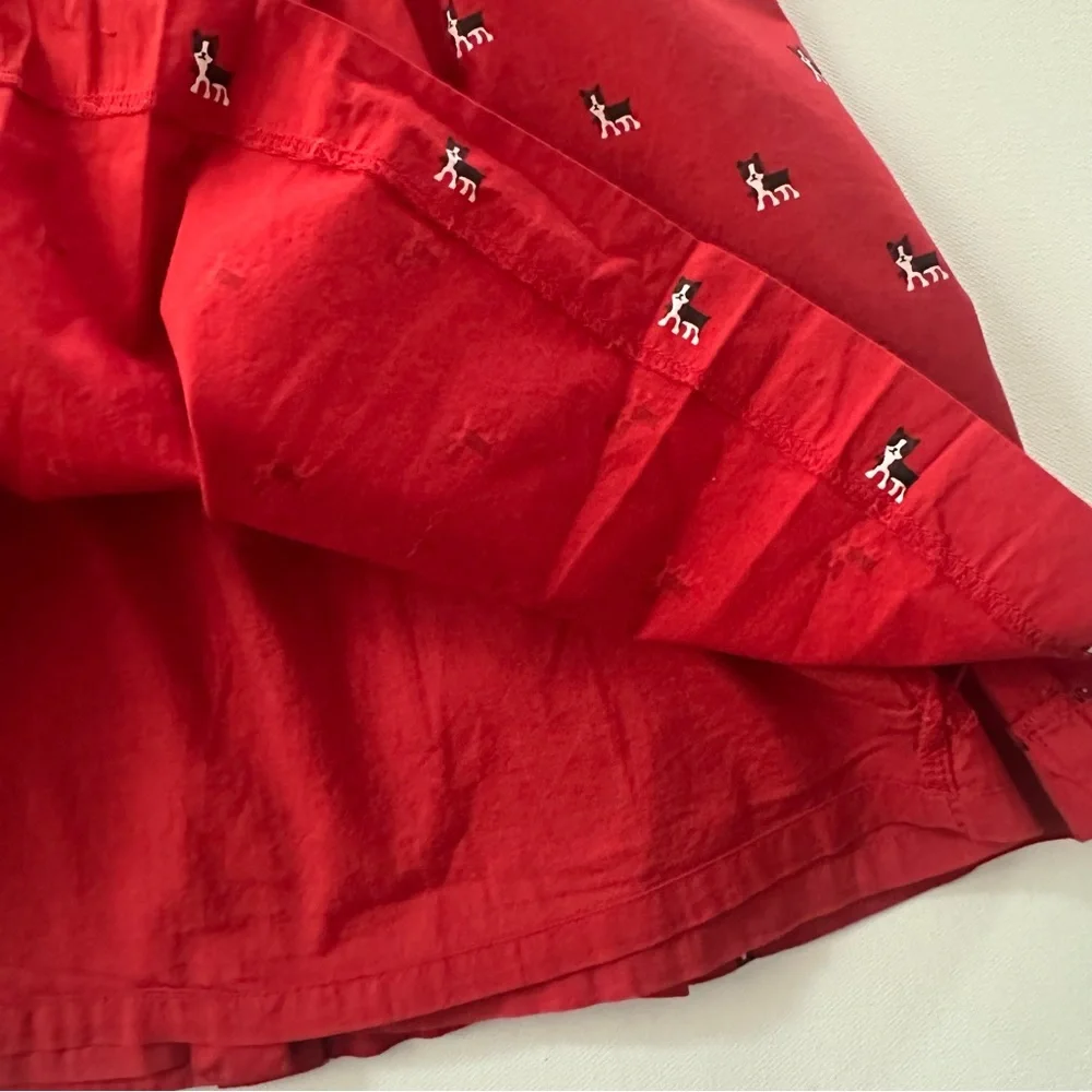Janie and Jack 3T Toddler Girl Red Dress Dog Print